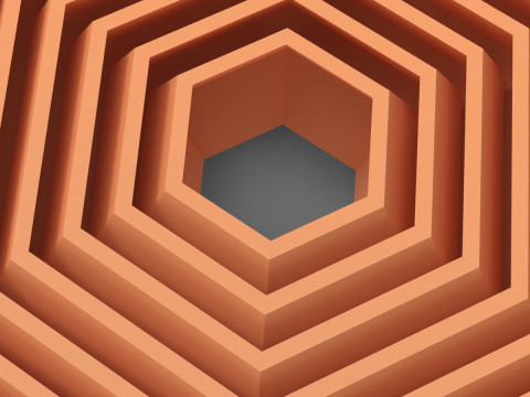 Portachiavi esagonale Modello di stampa 3D