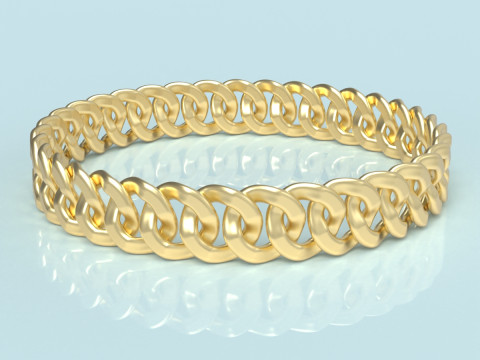 Chain Bracelet 3D Print Model