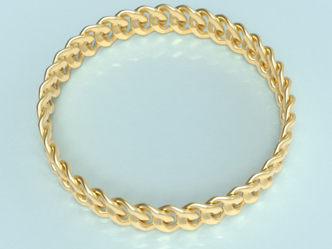 Chain Bracelet 3D Print Model
