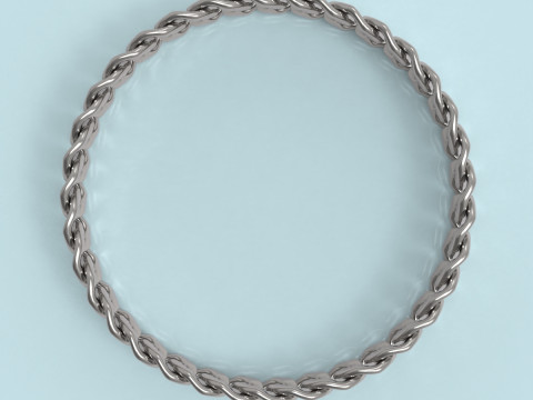 Chain Bracelet 3D Print Model
