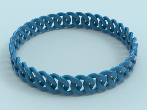 Chain Bracelet 3D Print Model