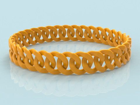 Chain Bracelet 3D Print Model