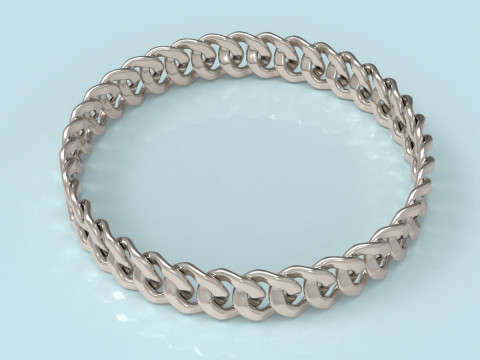 Chain Bracelet 3D Print Model