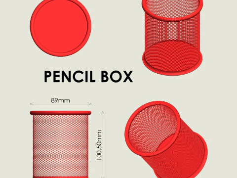 Bleistiftbox 3D Druckmodell
