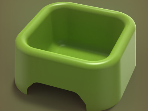 Cat Food Bowl 3D Print Model