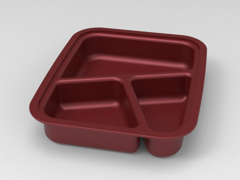 Assiette D&eacute;jeuner Modèles 3D en vedette