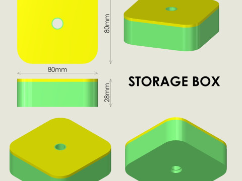 संग्रहण का डिब्बा 3D प्रिंट मॉडल