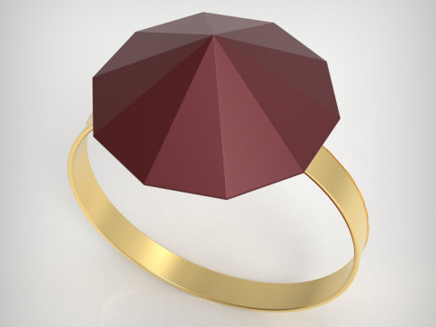 Crystal Ring 3D Print Model