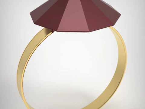 Crystal Ring 3D Print Model