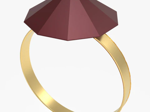 Crystal Ring 3D Print Model