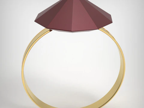 Crystal Ring 3D Print Model