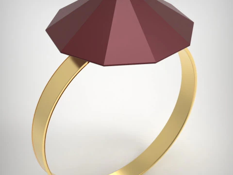 Crystal Ring 3D Print Model