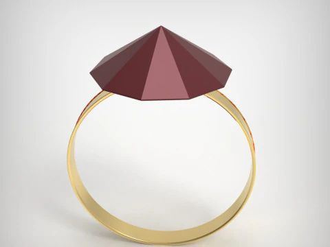 Crystal Ring 3D Print Model