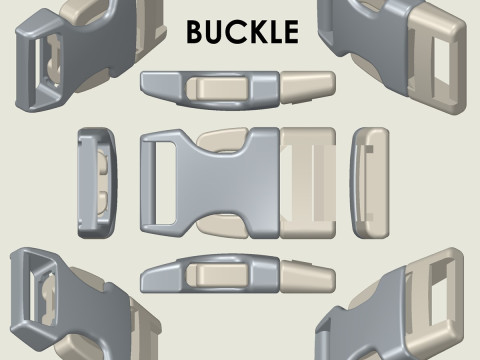 Застібка Пряжка 3D Принт Модель