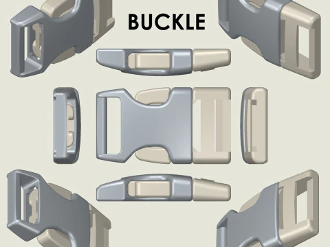 Fibbia a scatto Modello di stampa 3D