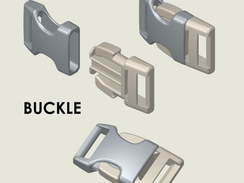 Застібка Пряжка 3D Принт Модель