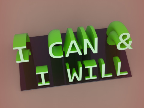 Desk Motivation 3D Print Model