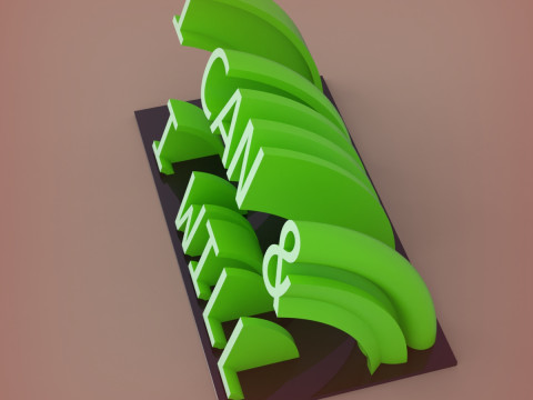 Desk Motivation 3D Print Model