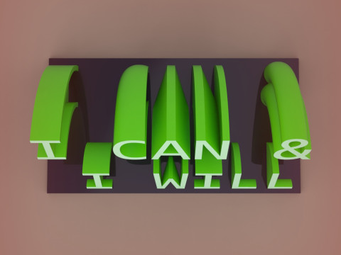 Desk Motivation 3D Print Model