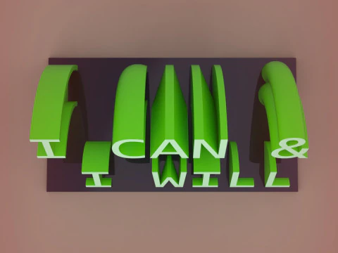 Desk Motivation 3D Print Model