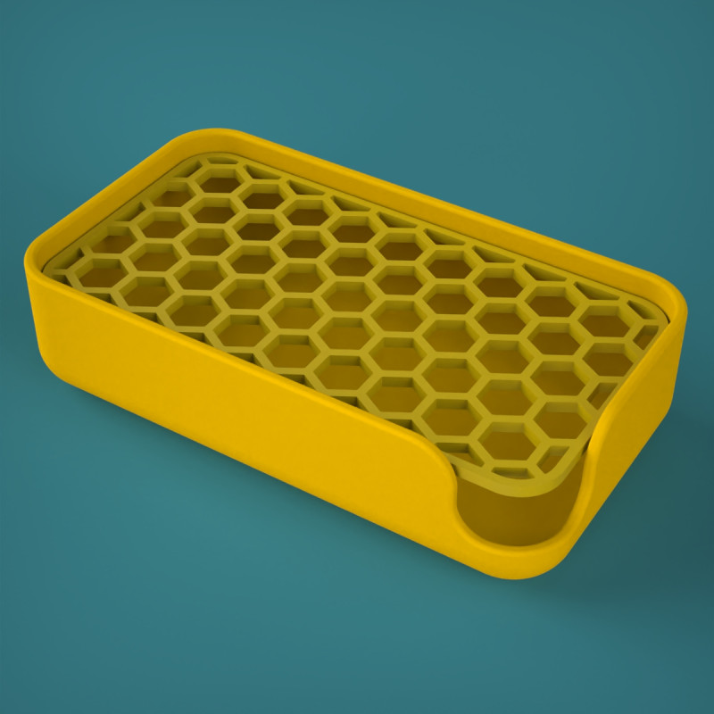 石鹸ホルダー 3Dプリントモデル .c4d .max .obj .3ds .fbx .stl .blend 