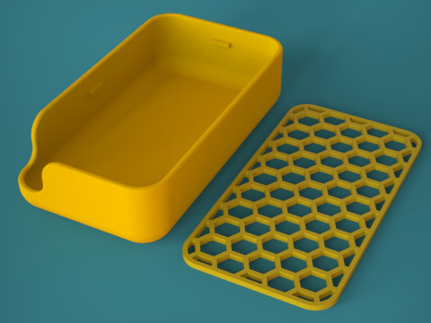 石鹸ホルダー 3Dプリントモデル