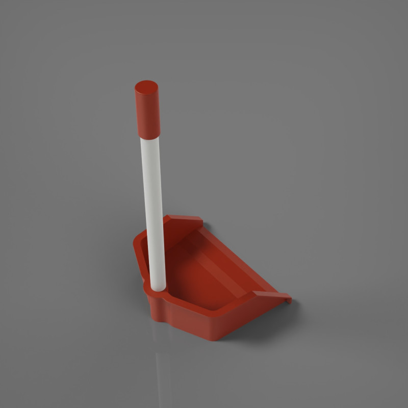 Garbage Shovel 3D Print Model .c4d .max .obj .3ds .fbx .stl .blend 