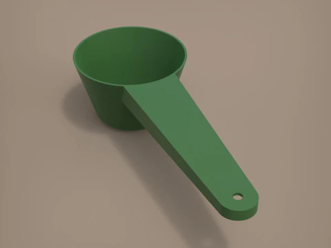 Pulverschaufel 3D Druckmodell