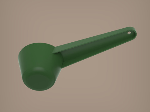 Pulverschaufel 3D Druckmodell