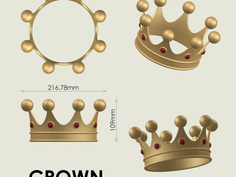 Couronne Modèles 3D en vedette