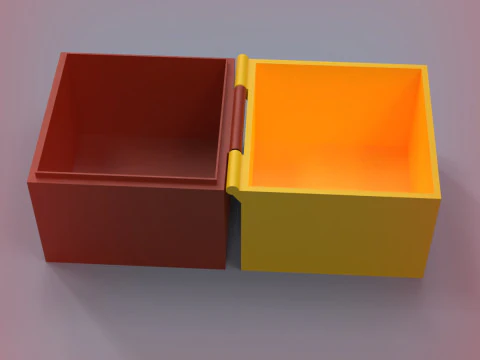 Menteşeli Kutu 3D Baskı Modeli