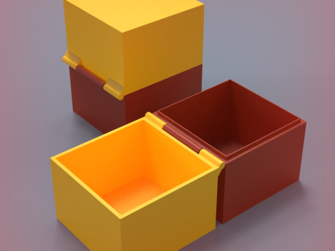 Hinged Box 3D Print Model