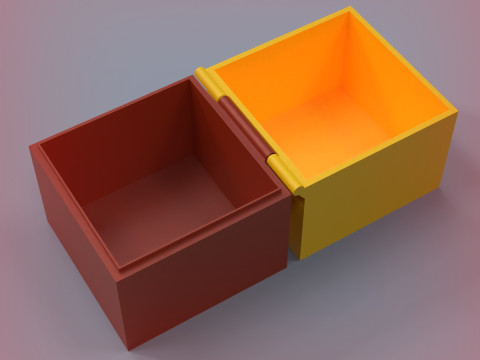Hinged Box 3D Print Model