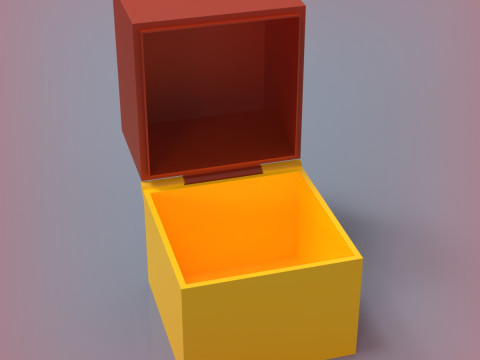 Hinged Box 3D Print Model