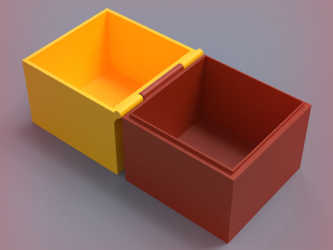 Hinged Box 3D Print Model
