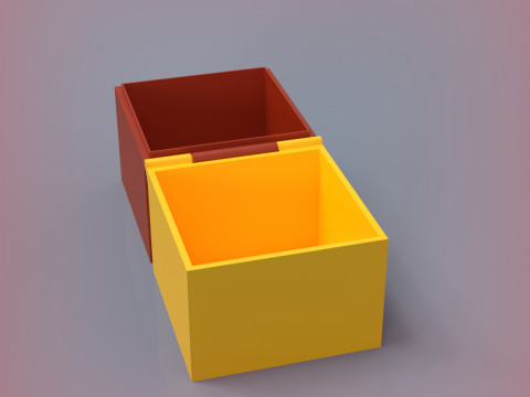 Hinged Box 3D Print Model