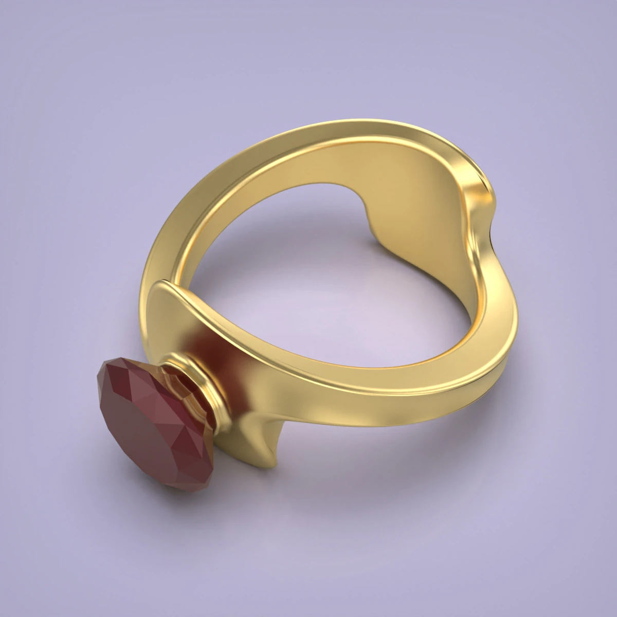 Diamond Ring 3D Print Model .c4d .max .obj .3ds .fbx .stl .blend 