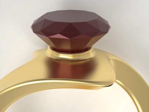Diamond Ring 3D Print Model