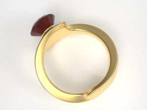 Diamond Ring 3D Print Model