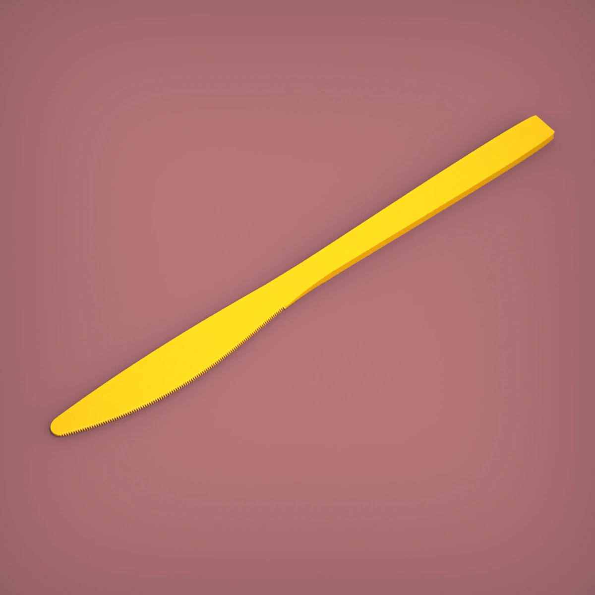 Eating Knife 3D Print Model .c4d .max .obj .3ds .fbx .stl .blend 