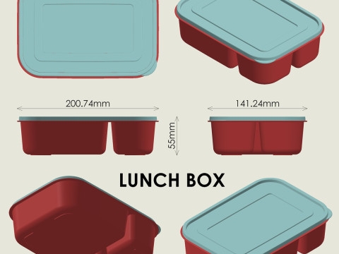 弁当箱 3Dプリントモデル