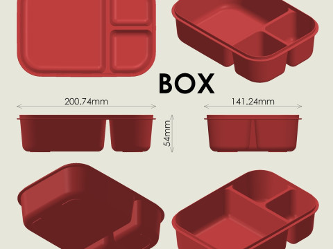 弁当箱 3Dプリントモデル