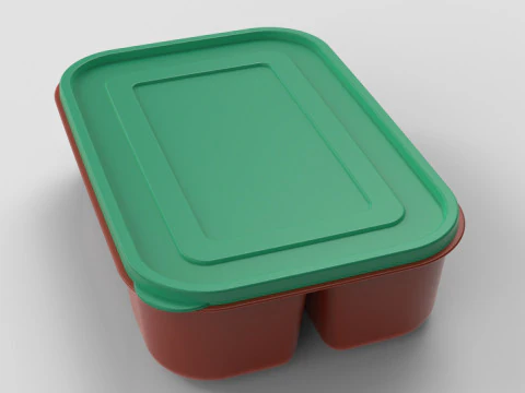 饭盒 3D 打印模型