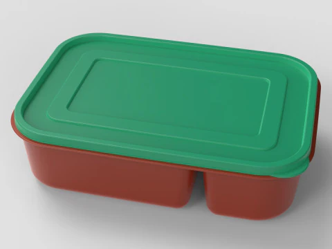 饭盒 3D 打印模型