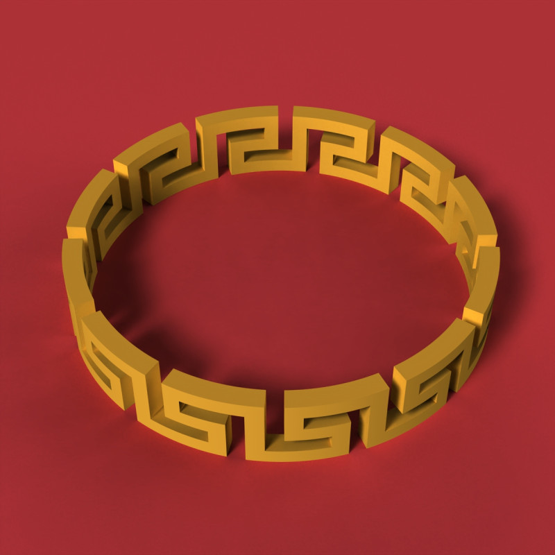 Bracelet Unique Modèles 3D en vedette .c4d .max .obj .3ds .fbx .stl .blend