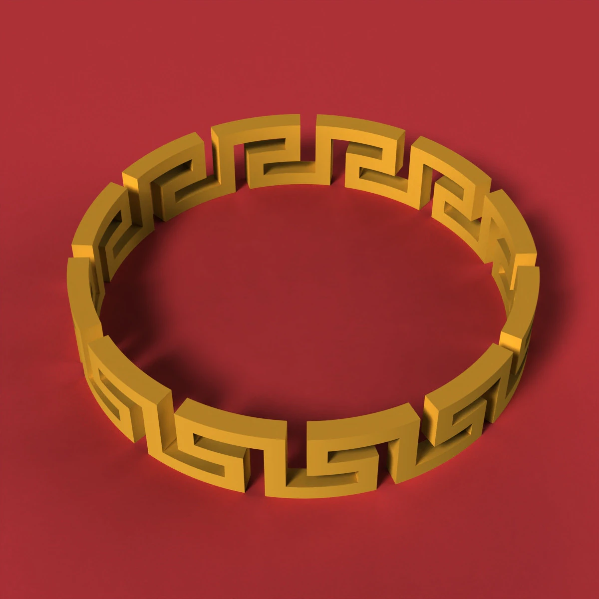 Unique Bracelet 3D Print Model .c4d .max .obj .3ds .fbx .stl .blend 