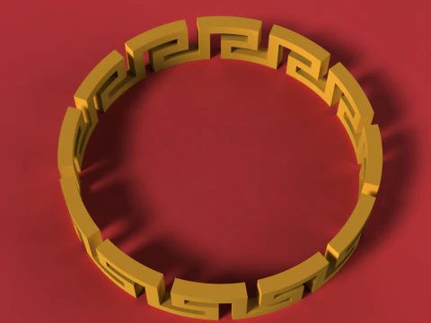 Unique Bracelet 3D Print Model