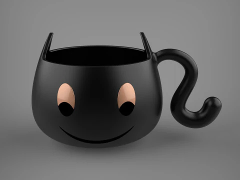 Tazza per gatti Modello di stampa 3D