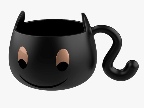 Katzenbecher 3D Druckmodell