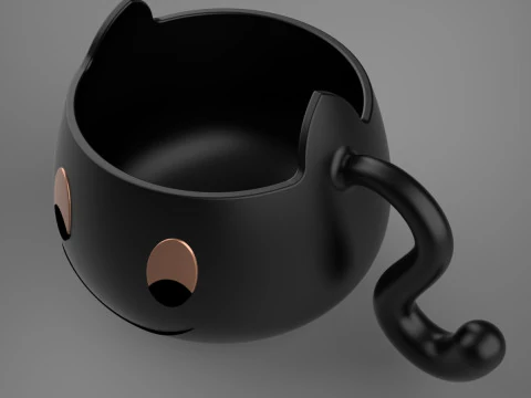 Tazza per gatti Modello di stampa 3D